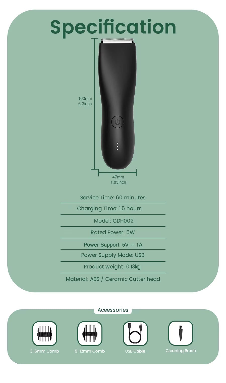 Ceramic blade shaving machine
