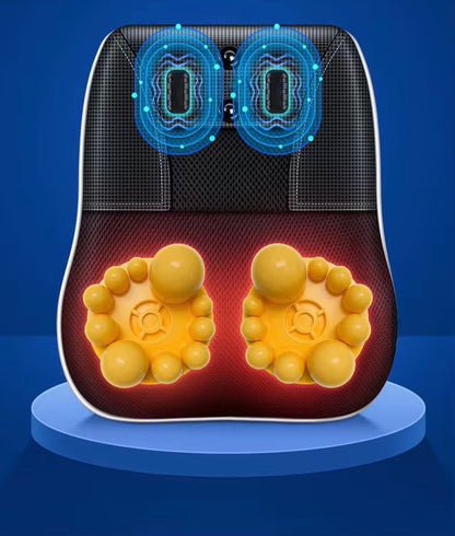 Massage+heating backrest